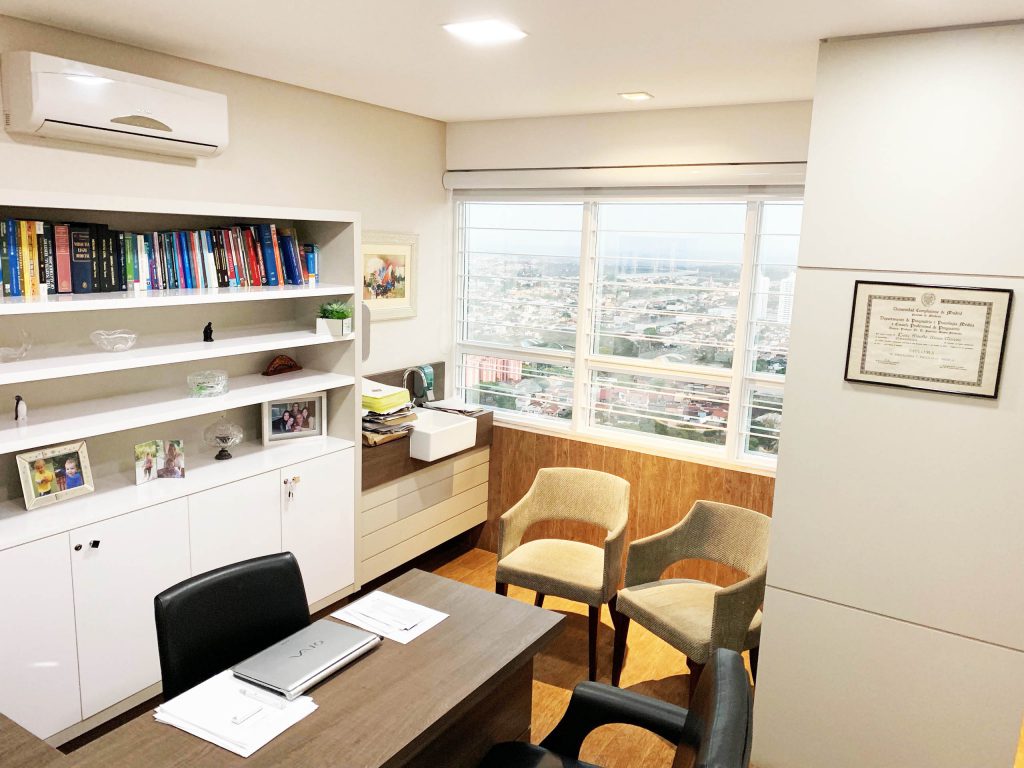 Recepção e ambiente de espera da clínica N Psiquiatria